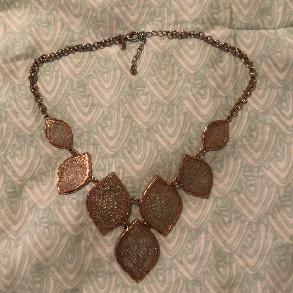 Gold statement necklace